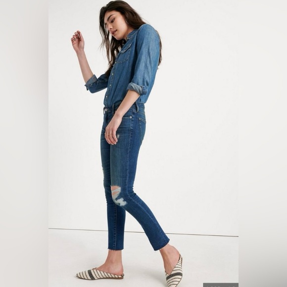 Lucky Brand Lolita Skinny Distressed Crop in Size 2/26 - Picture 2 of 11